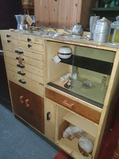 Vintage Craft / Engineers Cupboard 10 Drawers Etc Collectors Display Crafting