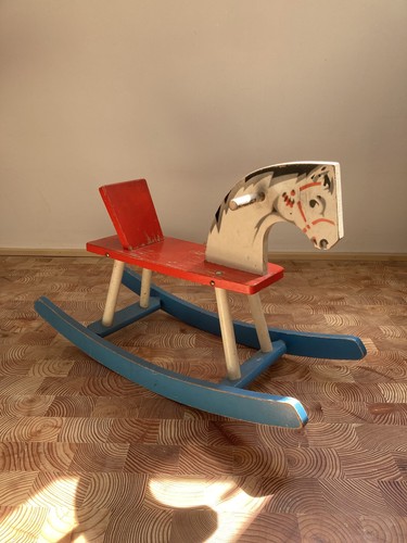 1950s vintage wooden rocking - 1950s,