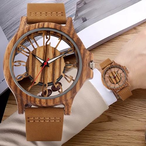 Handmade men women quartz wood - men,