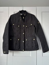 BARBOUR INTERNATIONAL WOMENS BLACK JACKET. NEW. 12