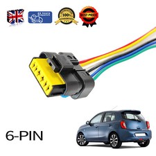 For Renault Clio III MK3 2005-2014 Rear Tail Light Lamp Connector 6Pin Plug Wire