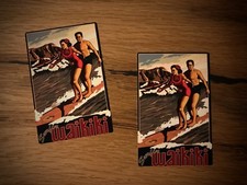 2x SURF Stickers Vintage Waikiki Beach Buggy Bus Summer Sun Old School #212