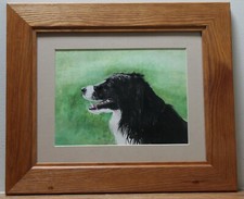 Framed Watercolour Portrait of