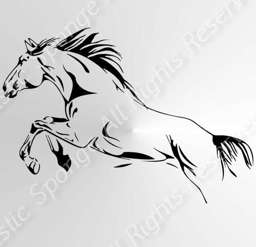 Running horse animal - horse, reusable