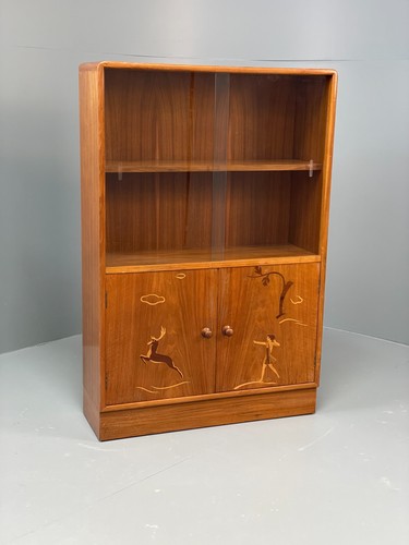 Vintage 1950s walnut - walnut, bookcase