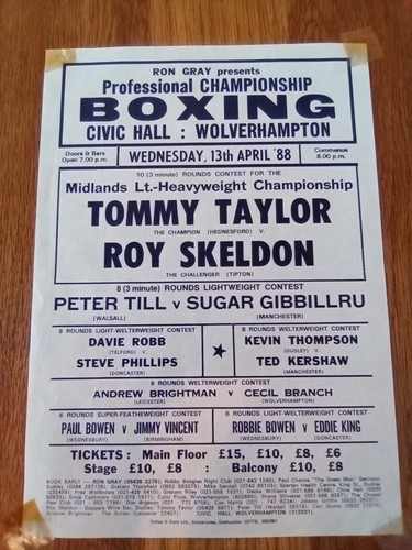 Boxing handbill - boxing,