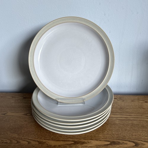Denby linen salad plate - linen, set