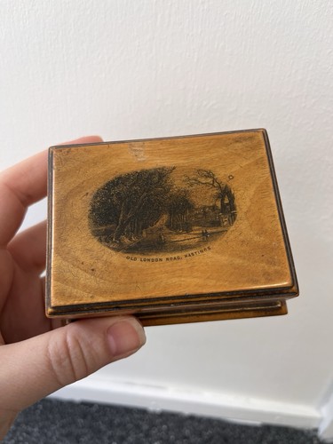 Antique mauchline ware - ware, stamp