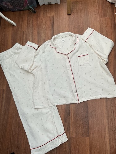 Women cream red crinkle - red,