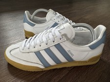 ADIDAS Jeans Mens Terrace Running Trainers, White/Blue - Size 8 (F36114)