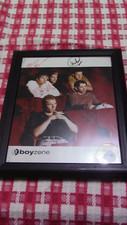 Rare Framed Boyzone 'A different Beat'  album promo poster hand signed by all 5