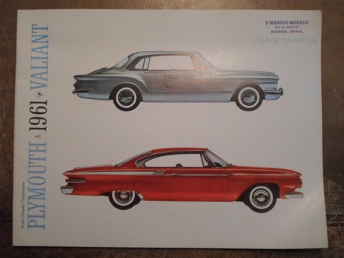 Plymouth orig 1961 - usa, mkt