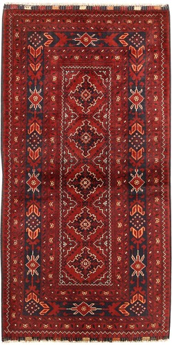 185x80cm hand knotted afghan - 185x80cm, hand-knotted