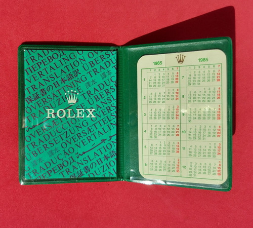 Rolex 1985 calendar - rolex,