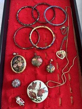 vintage cloisonne jewelry lot