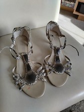 M&S Kitten Heel Snakeprint Shoes 6.5