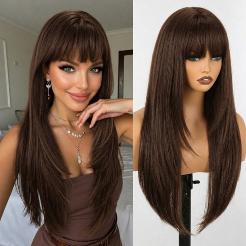 Long straight synthetic hair - straight,