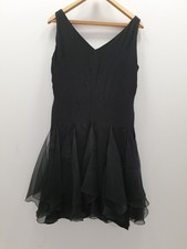 Black silk dress 16 Bellville Sassoon Lorcan Mullany vintage knee length
