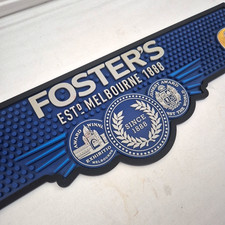 Foster’s Beer Mat Lager Bar Top Rubber Mat Beer Runner Drip Mat Man Cave