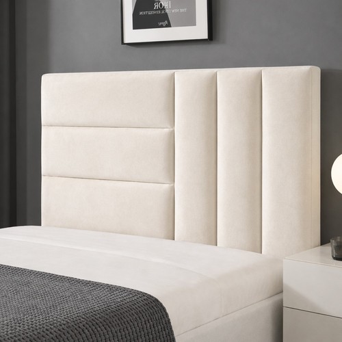 Lines panel headboard - lines, plush