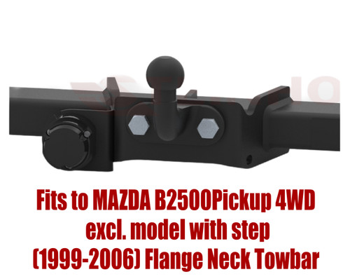 Flange neck tow - bar, mazda