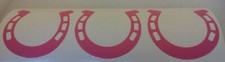 15 x pink horseshoe car bumper