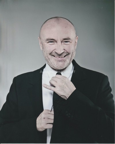 Phil collins hand signed 8x10 - hand,