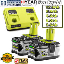 5.0/12.0Ah For Ryobi 18V One+Plus P108 Lithium RB18L50 RB18L40  Battery/Charger