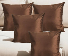 Set of 4 Plain Brown Cushions