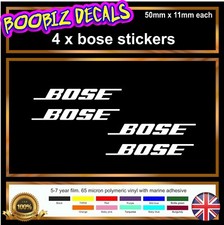 4x Bose stickers car wing