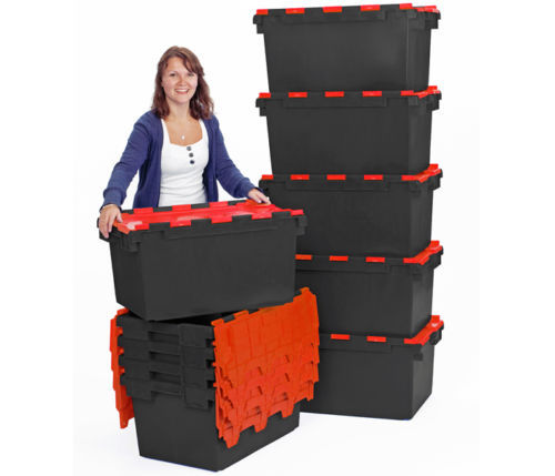 80l new removal crates plastic - 80l,