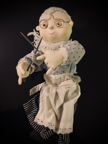 Vintage cloth doll pin - cloth,