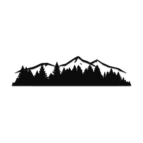 Mountain range forest - forest, trees