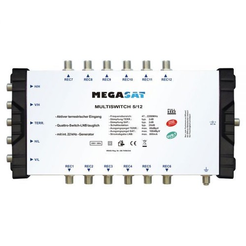 Megasat 5x12 multiswitch - 5x12,