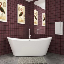 Double ended bathtub - double, white