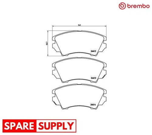 Brake pad set disc - set,, for