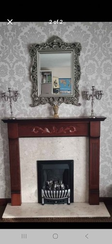Fireplace surround and - fireplace, hearth