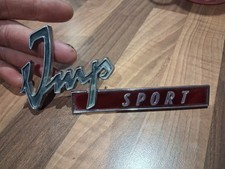 sunbeam imp sport badges, hillman imp, singer chamois,