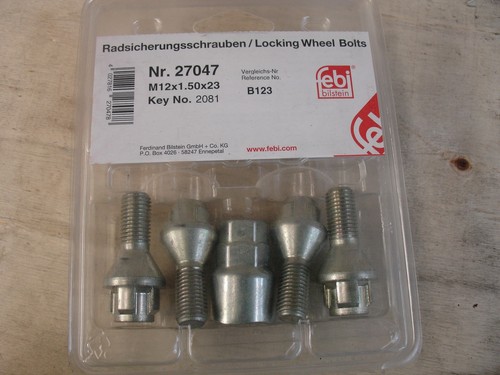 27047 febi wheel bolt stud - febi, nut