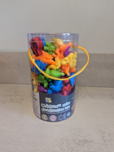 Colour sorting dinosaur - sorting,