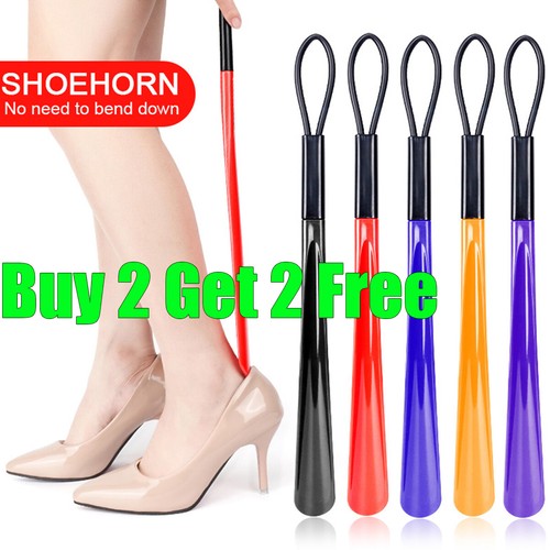 Handled shoe horn plastic - handled,