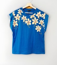 NEW Zara Bright Blue Cotton