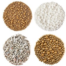 Cake Sprinkles Christmas Gold