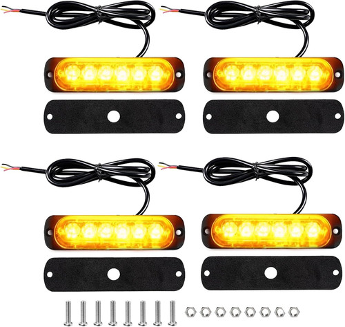 Pcs car amber strobe light - amber,