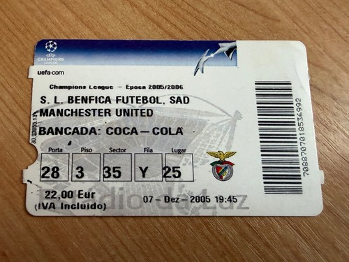 Ticket 2005 benfica - ticket, v