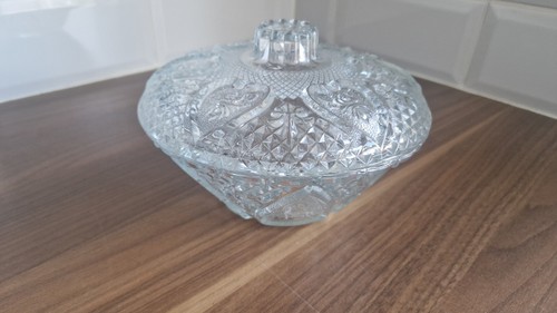 Vintage pressed glass candy - pressed,