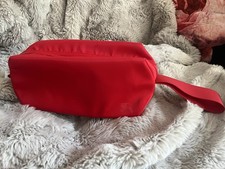 Burberry Red Toiletry Wash Bag Costmtic Pouch New Genuine. Christmas Gift Idea
