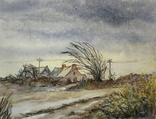 Original watercolour, Windy