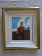 Framed painting in the style