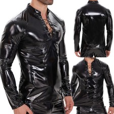 Men's Wet Look Shiny PVC